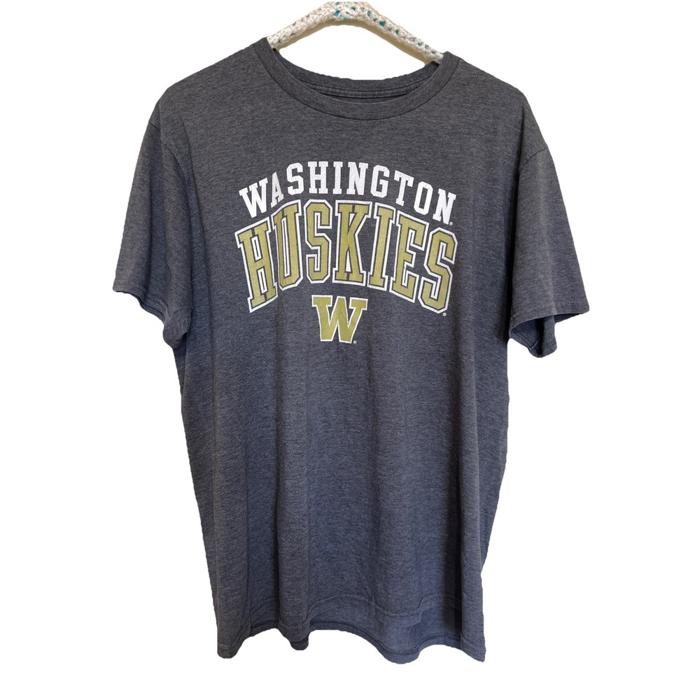Washington Huskies Fanatics Size‎ Large, L Charcoal colored T-Shirt